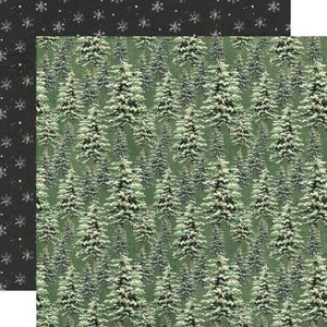Scrapbooking  Simple Vintage Rustic Christmas Dbl-Sided Cardstock 12"X12" - Under the Tree Paper 12"x12"