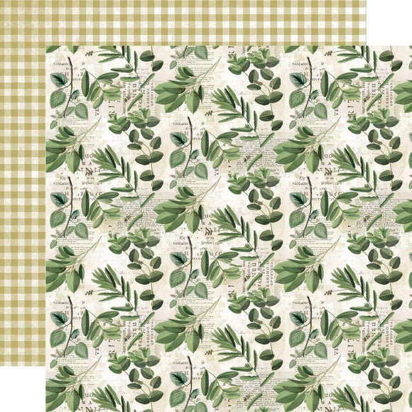 Scrapbooking  Simple Vintage Weathered Garden Dbl-Sided Cardstock 12
