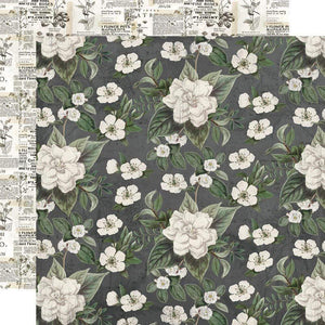 Scrapbooking  Simple Vintage Weathered Garden Dbl-Sided Cardstock 12"X12" - Hello Lovely Paper 12"x12"