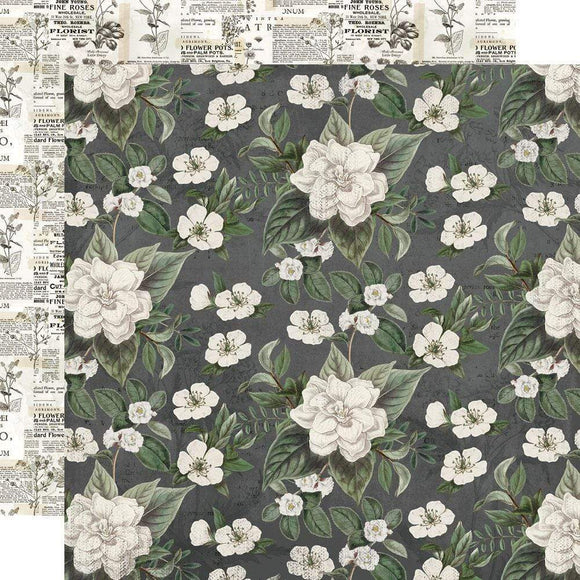 Scrapbooking  Simple Vintage Weathered Garden Dbl-Sided Cardstock 12
