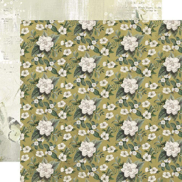 Scrapbooking  Simple Vintage Weathered Garden Dbl-Sided Cardstock 12