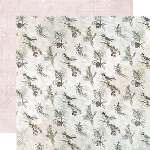 Scrapbooking  Simple Vintage Winter Woods Double-Sided Cardstock 12"X12" A Little Chilly Paper 12"x12"