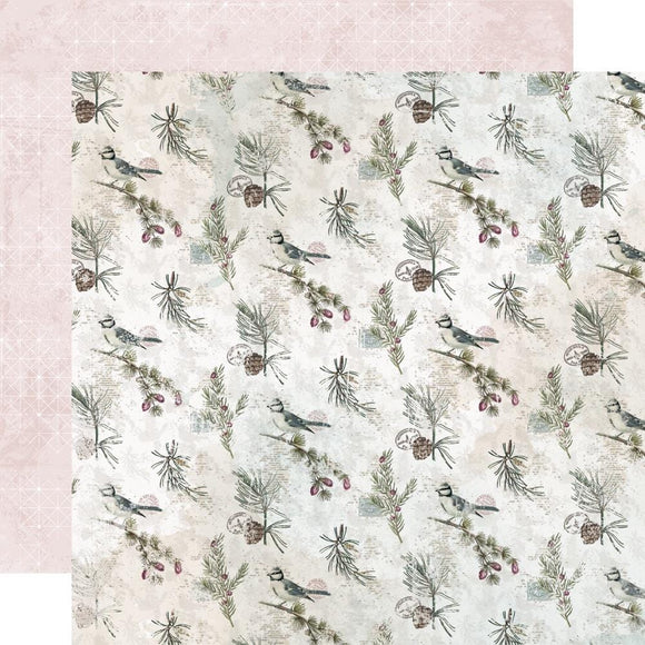 Scrapbooking  Simple Vintage Winter Woods Double-Sided Cardstock 12