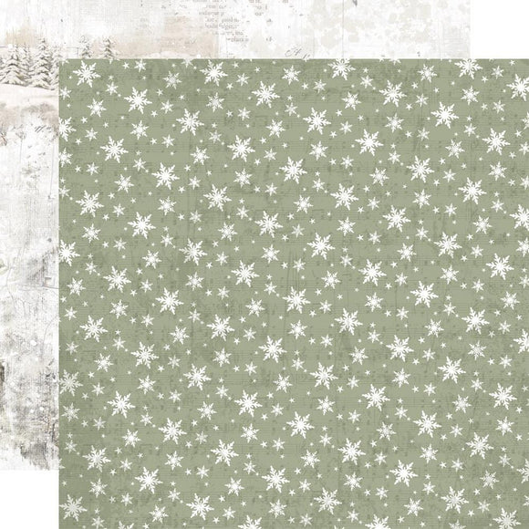 Scrapbooking  Simple Vintage Winter Woods Double-Sided Cardstock 12