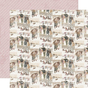Scrapbooking  Simple Vintage Winter Woods Double-Sided Cardstock 12"X12" Cocoa Time Paper 12"x12"