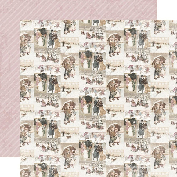 Scrapbooking  Simple Vintage Winter Woods Double-Sided Cardstock 12