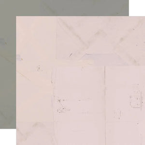 Scrapbooking  Simple Vintage Winter Woods Double-Sided Cardstock 12"X12" Rosy/Cool Grey Paper 12"x12"