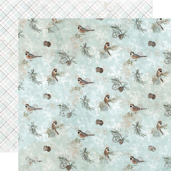 Scrapbooking  Simple Vintage Winter Woods Double-Sided Cardstock 12