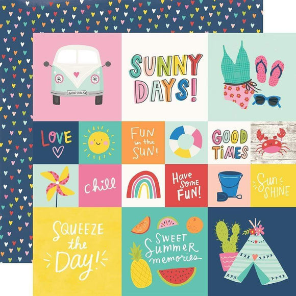 Scrapbooking  Sunkissed Double-Sided Cardstock 12