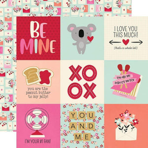 Scrapbooking  Sweet Talk Double-Sided Cardstock 12"X12" - 4x4 Elements Paper 12"x12"