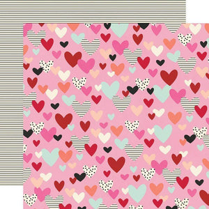 Scrapbooking  Sweet Talk Double-Sided Cardstock 12"X12" - All of My Heart Paper 12"x12"