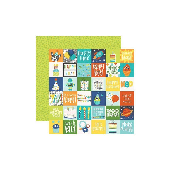 Scrapbooking  Birthday Blast Double-Sided Cardstock 12