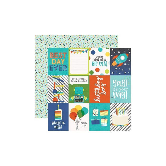 Scrapbooking  Birthday Blast Double-Sided Cardstock 12