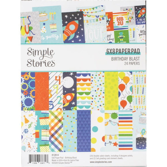 Scrapbooking  Birthday Blast Double-Sided Paper Pad 6