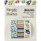 Scrapbooking  Birthday Blast Washi Tape 3/Pkg Paper 12x12