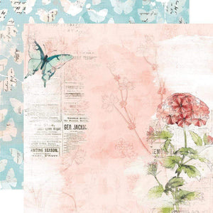 Scrapbooking  Simple Vintage Cottage Fields Double-Sided Cardstock 12"X12" - Dream More Paper 12x12