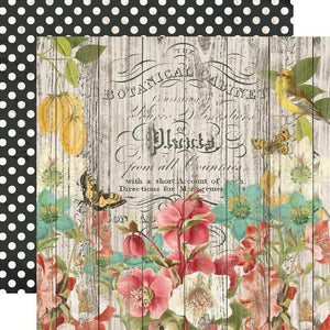 Scrapbooking  Simple Vintage Cottage Fields Double-Sided Cardstock 12"X12" - Natural Beauty Paper 12x12