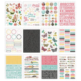 Scrapbooking  Simple Vintage Cottage Fields Sticker Book 12/Sheets , 648/Pkg Paper 12x12