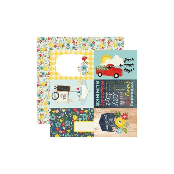 Scrapbooking  Summer Farmhouse Double-Sided Cardstock 12