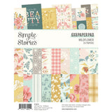 Scrapbooking  Simple Stories Double-Sided Paper Pad 6"X8" 24/Pkg Wildflower Paper Pad