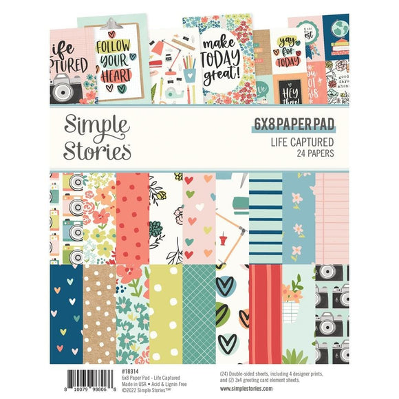 Scrapbooking  Simple Stories Life Captured Double-Sided Paper Pad 6
