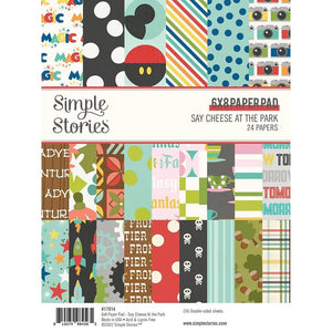 Scrapbooking  Simple Stories Say Cheese At The Park Double-Sided Paper Pad 6"X8" 24/Pkg paper pad