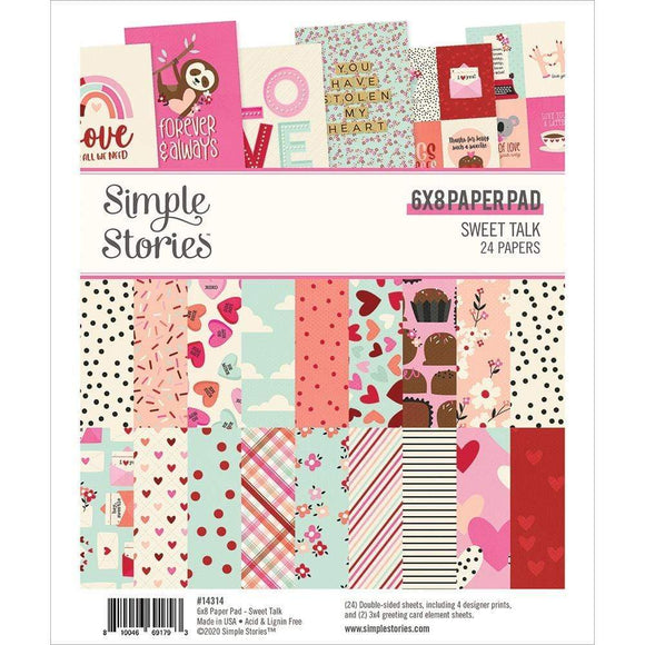 Scrapbooking  Simple Stories Sweet Talk Double-Sided Paper Pad 6