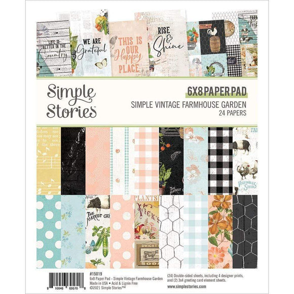 Scrapbooking  Simple Vintage Farmhouse Garden Double-Sided Paper Pad 6