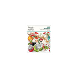 Scrapbooking  Simple Vintage North Pole Bits & Pieces Die-Cuts 31/Pkg Santa Paper Pad