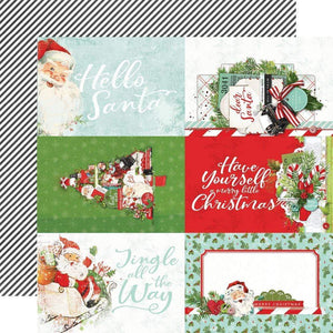 Scrapbooking  Copy of Simple Vintage North Pole Double-Sided Cardstock 12"X12" - 4x6 Elements Paper Pad
