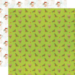 Scrapbooking  Simple Vintage North Pole Double-Sided Cardstock 12"X12" - Holly Days Paper Pad