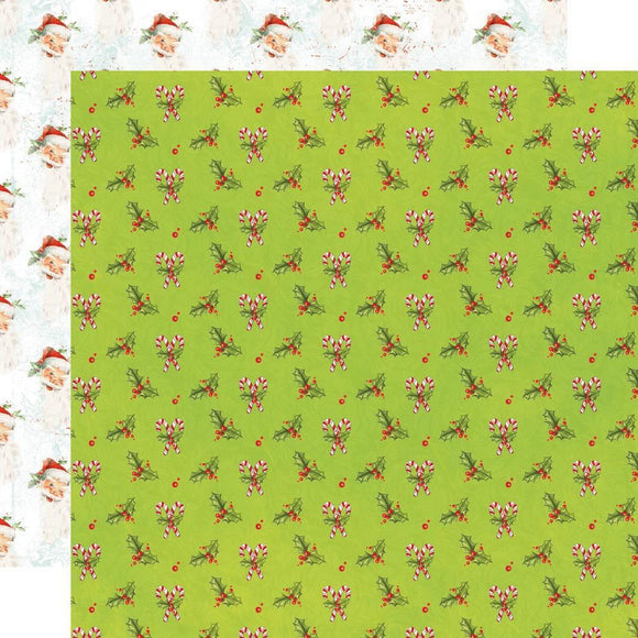 Scrapbooking  Simple Vintage North Pole Double-Sided Cardstock 12