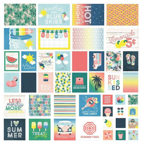 Scrapbooking  Sn@p! Card Pack 48/Pkg Sunshine & Blue Skies Paper Pad