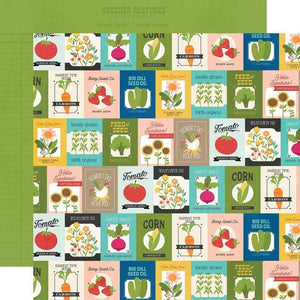 Scrapbooking  Homegrown Double-Sided Cardstock 12"X12" - Feed & Seed Scrapbooking Paper