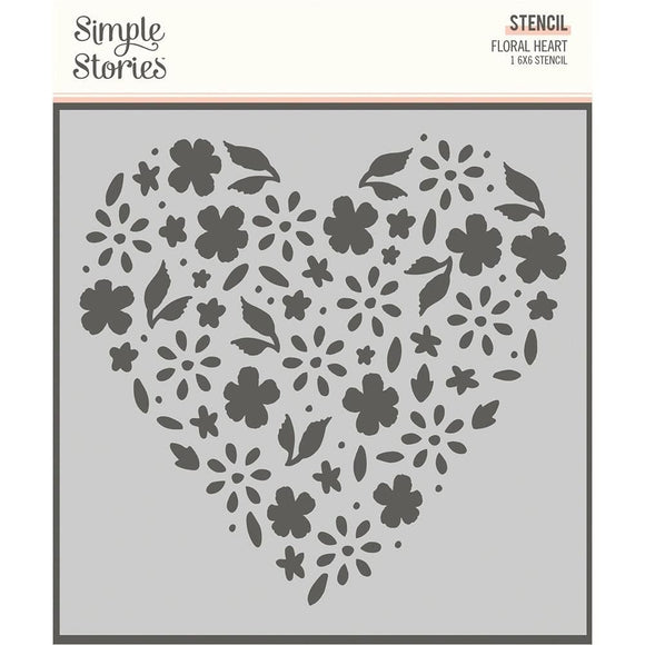 Scrapbooking  Simple Stories Happy Hearts Stencil 6