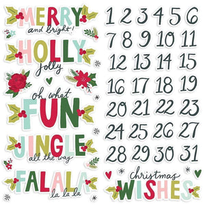 Scrapbooking  Holly Days Foam Stickers 53/Pkg stickers