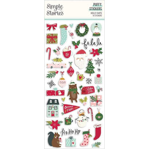 Scrapbooking  Holly Days Puffy Stickers 45/Pkg stickers