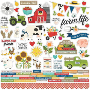 Scrapbooking  Homegrown Cardstock Stickers 12"X12" Combo stickers