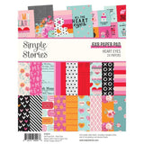 Scrapbooking  Simple Stories Double-Sided Paper Pad 6"X8" 24/Pkg Heart Eyes stickers