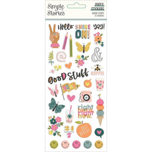 Scrapbooking  Simple Stories Good Stuff Puffy Stickers 35/Pkg stickers