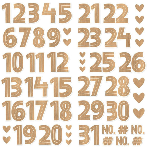 Scrapbooking  Simple Stories Hearth & Holiday Foam Stickers 54/Pkg Numbers stickers