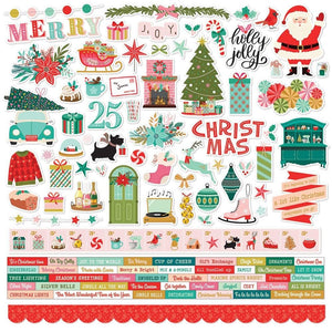 Scrapbooking  Simple Stories Mix & A-Mingle Cardstock Stickers 12"X12" Combo stickers