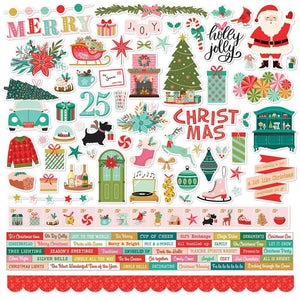 Scrapbooking  Simple Stories Mix & A-Mingle Cardstock Stickers 12"X12" Combo stickers