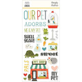 Scrapbooking  Simple Stories Pet Shoppe Foam Stickers 45/Pkg stickers