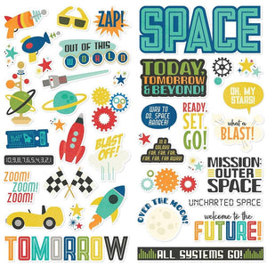 Scrapbooking  Simple Stories Say Cheese Tomorrow At The Park Foam Stickers 40/Pkg stickers