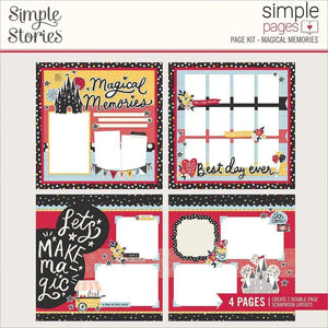 Scrapbooking  Simple Stories Simple Pages Page Kit Magical Memories stickers