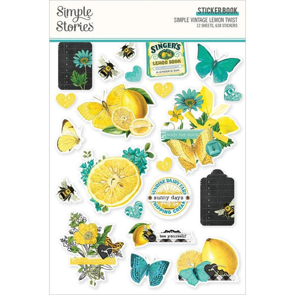 Scrapbooking  Simple Stories Simple Vintage Sticker Book 12/Sheets stickers