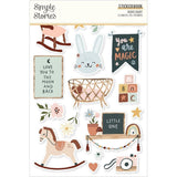 Scrapbooking  Simple Stories Sticker Book 12/Sheets Boho Baby, 391/Pkg stickers