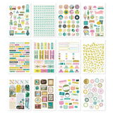 Scrapbooking  Simple Stories Sticker Book 12/Sheets Flea Market, 551/Pkg stickers