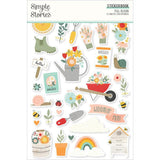 Scrapbooking  Simple Stories Sticker Book 12/Sheets Full Bloom, 358/Pkg stickers